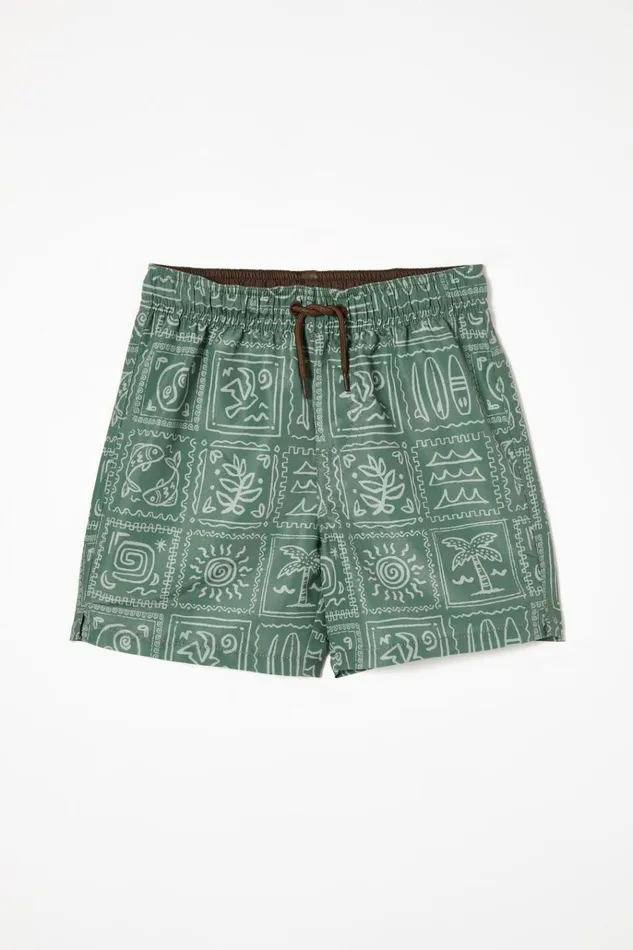 Boys Shorts Cotton On Bailey Board Short Swag Greendeep Sage Medi Coast
