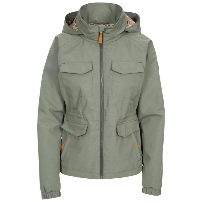 Busybee Waterproof Jacket Moss Women Trespass Waterproof Jackets