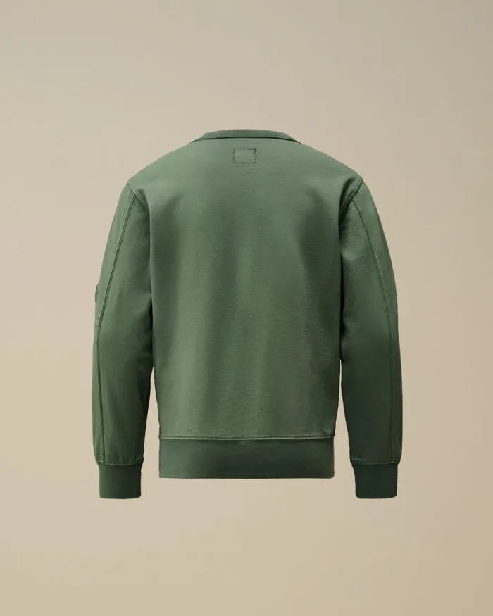 CP Company Clothing 1014 U16 Light Fleece Crew Neck Sweatshirt Artichoke Green 8211 Kids