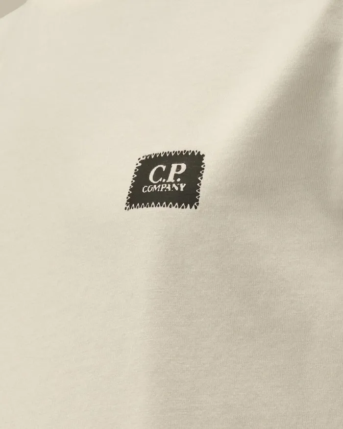 CP Company Clothing 48 U16 Cotton Jersey 301 Logo TShirt Gauze White 8211 Kids