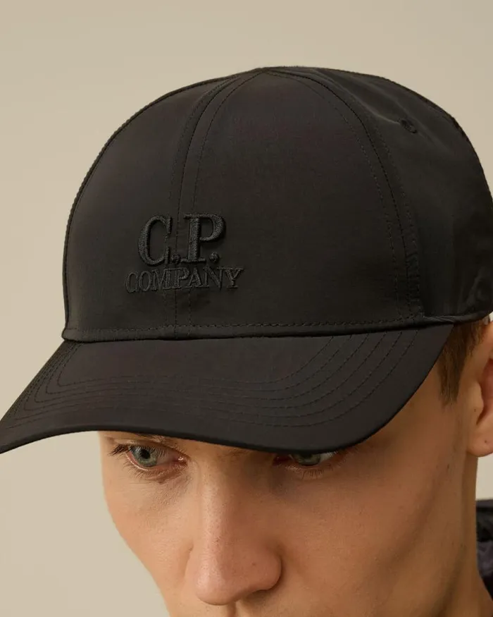 CP Company Hats ChromeR Logo Cap Black 8211 Man