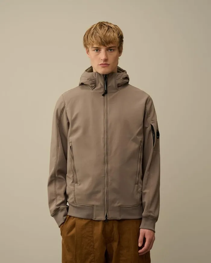 CP Company Jacket and Coats CP ShellR Hooded Jacket Walnut Beige 8211 Man