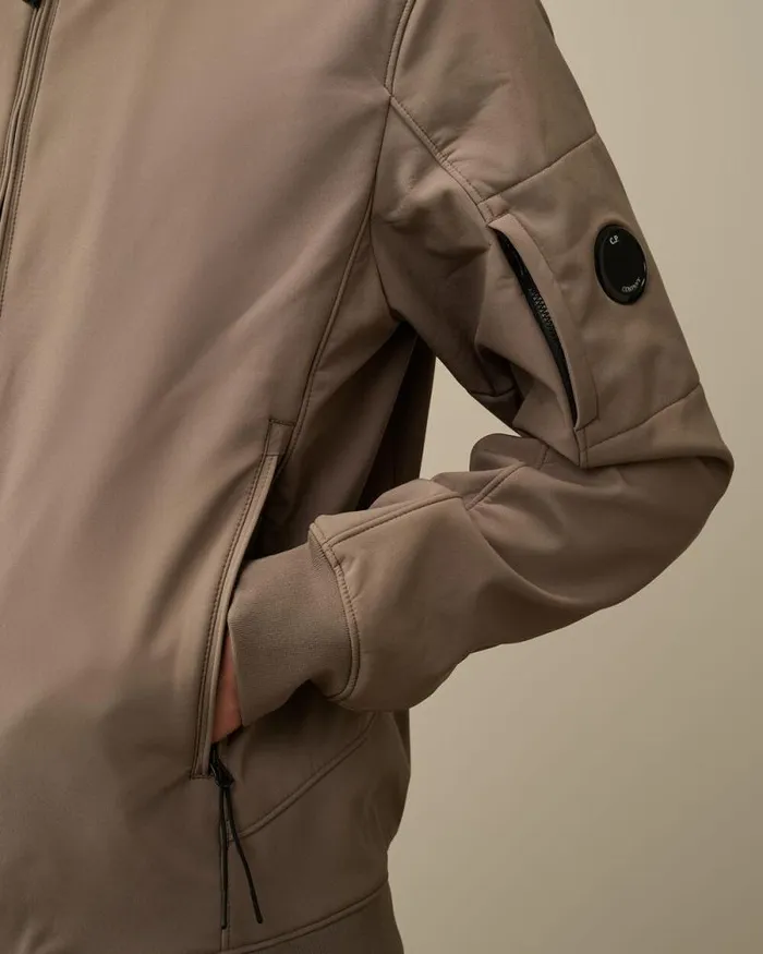 CP Company Jacket and Coats CP ShellR Hooded Jacket Walnut Beige 8211 Man