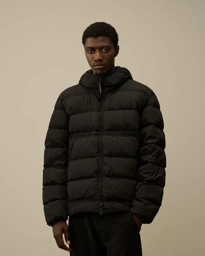 CP Company Jacket and Coats ChromeR Goggle Down Jacket Black 8211 Man