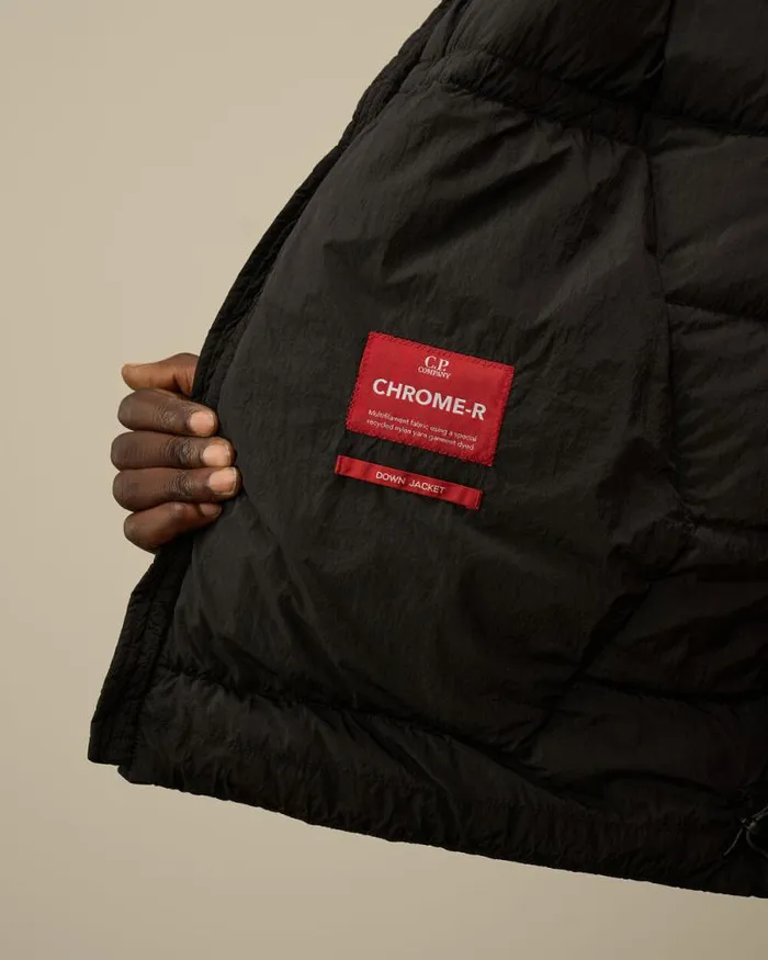 CP Company Jacket and Coats ChromeR Goggle Down Jacket Black 8211 Man