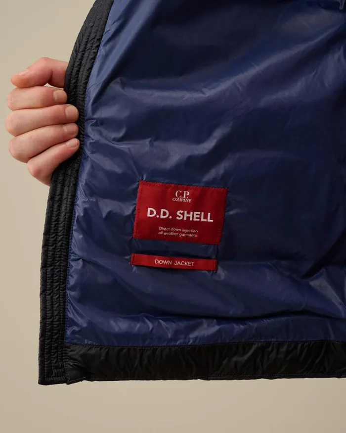 CP Company Jacket and Coats DD Shell Goggle Down Vest Estate Blue 8211 Man