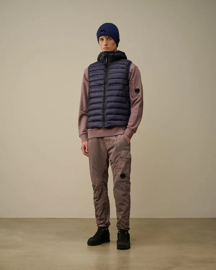 CP Company Jacket and Coats DD Shell Goggle Down Vest Estate Blue 8211 Man