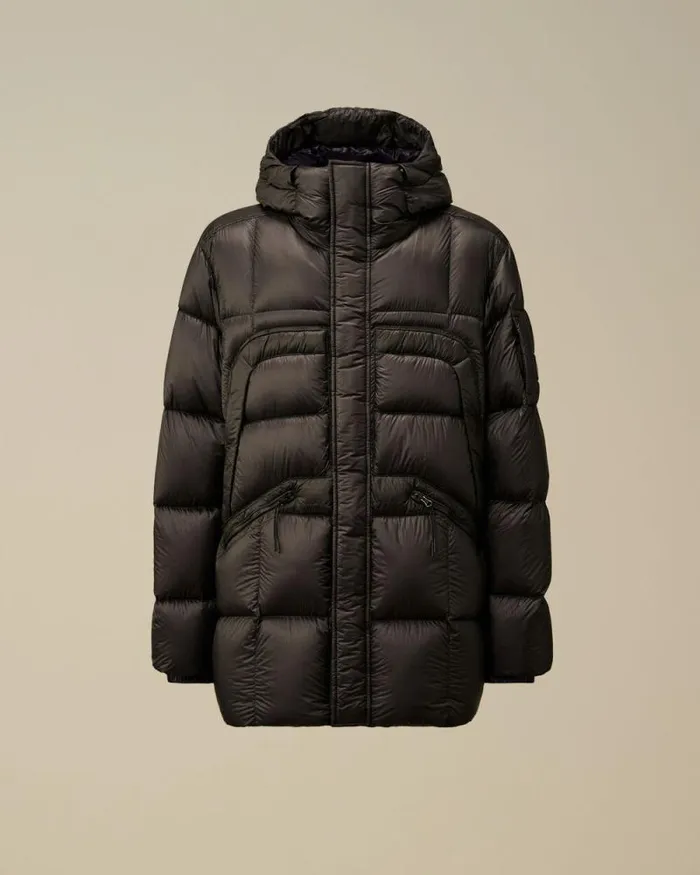 CP Company Jacket and Coats DD Shell Hooded Long Down Jacket Nightshade Purple 8211 Man CP Company Jacket and Coats DD Shell Hooded Long Down Jacket Nightshade Purple 8211 Man