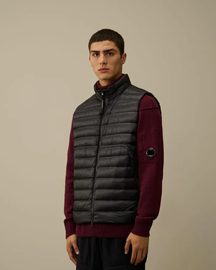 CP Company Jacket and Coats DD Shell Lens Down Vest Total Eclipse Blue 8211 Man