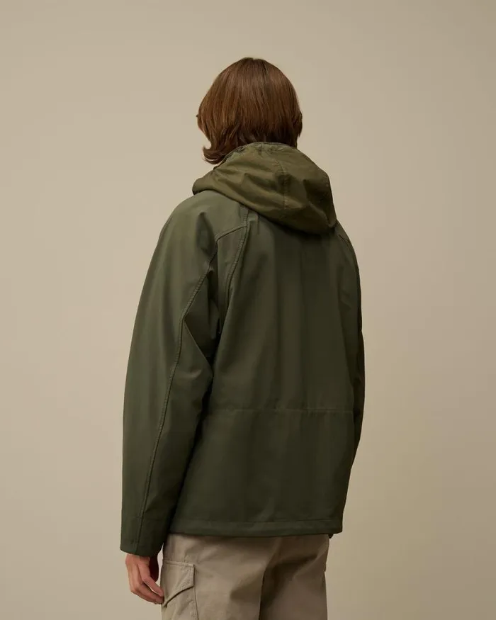 CP Company Jacket and Coats GD Shell Mixed Goggle Hooded Jacket Grape Leaf Green 8211 Man