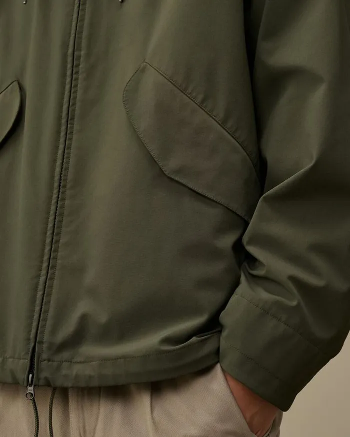 CP Company Jacket and Coats GD Shell Mixed Goggle Hooded Jacket Grape Leaf Green 8211 Man