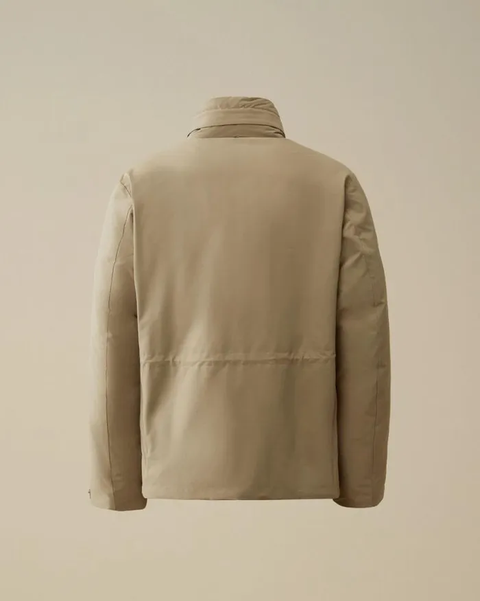CP Company Jacket and Coats MicroM R Down Field Jacket Walnut Beige 8211 Man