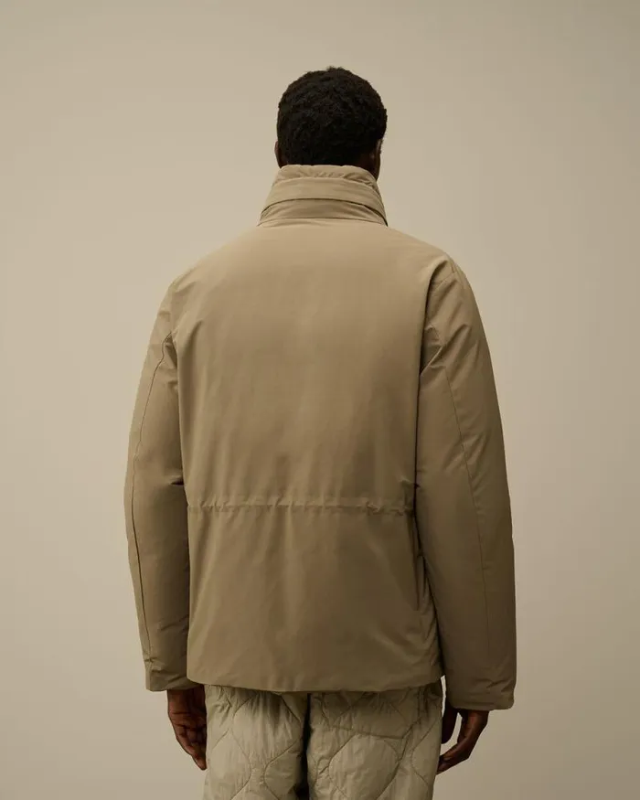 CP Company Jacket and Coats MicroM R Down Field Jacket Walnut Beige 8211 Man