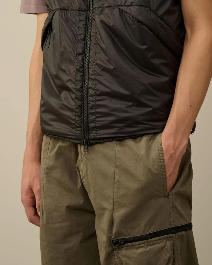 CP Company Jacket and Coats Nada Shell Goggle Vest Black 8211 Man