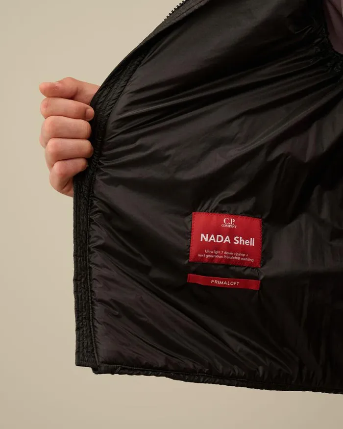 CP Company Jacket and Coats Nada Shell Goggle Vest Black 8211 Man