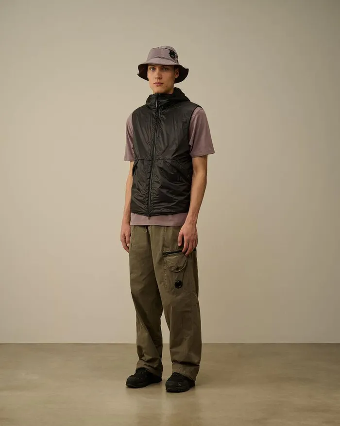 CP Company Jacket and Coats Nada Shell Goggle Vest Black 8211 Man