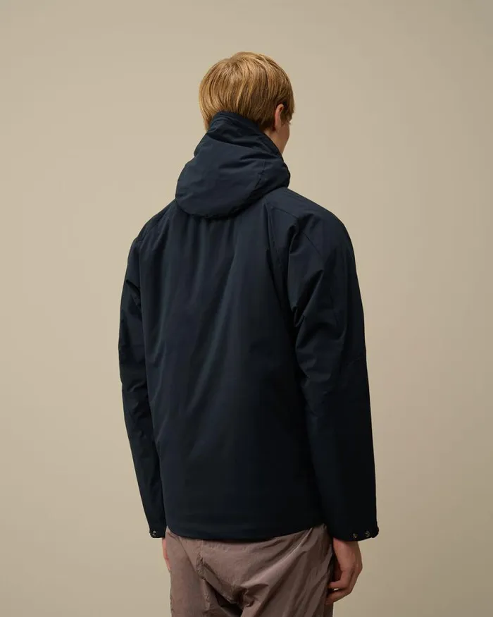 CP Company Jacket and Coats ProTek Hooded Padded Jacket Total Eclipse Blue 8211 Man