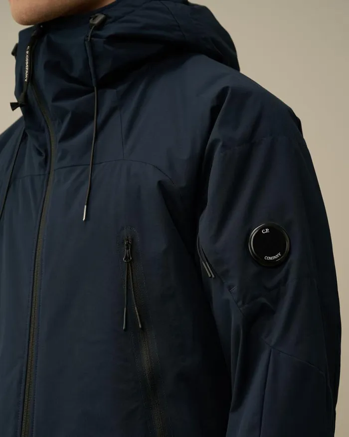 CP Company Jacket and Coats ProTek Hooded Padded Jacket Total Eclipse Blue 8211 Man