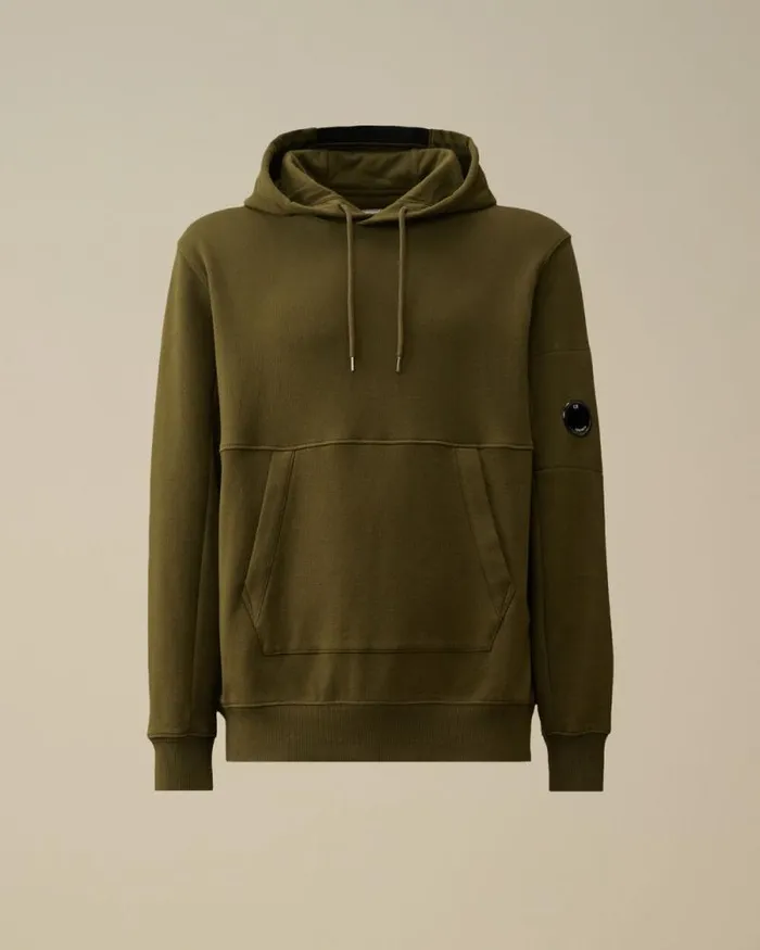 CP Company Sweatshirts Diagonal Raised Fleece Lens Hooded Sweatshirt Ivy Green 8211 Man CP Company Sweatshirts Diagonal Raised Fleece Lens Hooded Sweatshirt Ivy Green 8211 Man