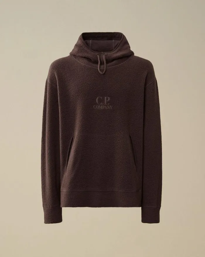 CP Company Sweatshirts Wool Polar Fleece Hooded Sweatshirt Boulevard Violet 8211 Man CP Company Sweatshirts Wool Polar Fleece Hooded Sweatshirt Boulevard Violet 8211 Man