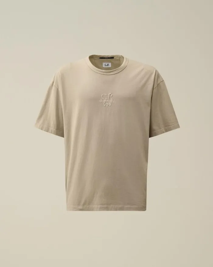 CP Company Tshirts and Polo 201 Jersey Boxy Logo TShirt Vintage Khaki Beige 8211 Man CP Company Tshirts and Polo 201 Jersey Boxy Logo TShirt Vintage Khaki Beige 8211 Man