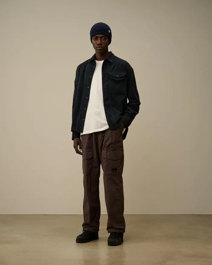 CP Company Tshirts and Polo 201 Jersey Boxy Longsleeve Logo TShirt Gauze White 8211 Man