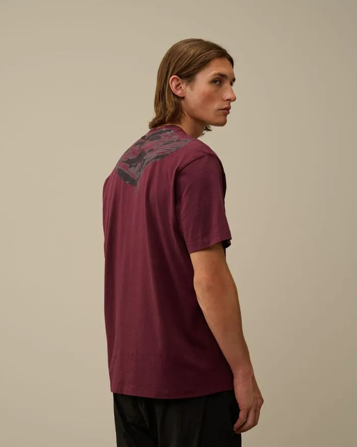 CP Company Tshirts and Polo 301 Jersey Back Goggle TShirt Potent Purple 8211 Man