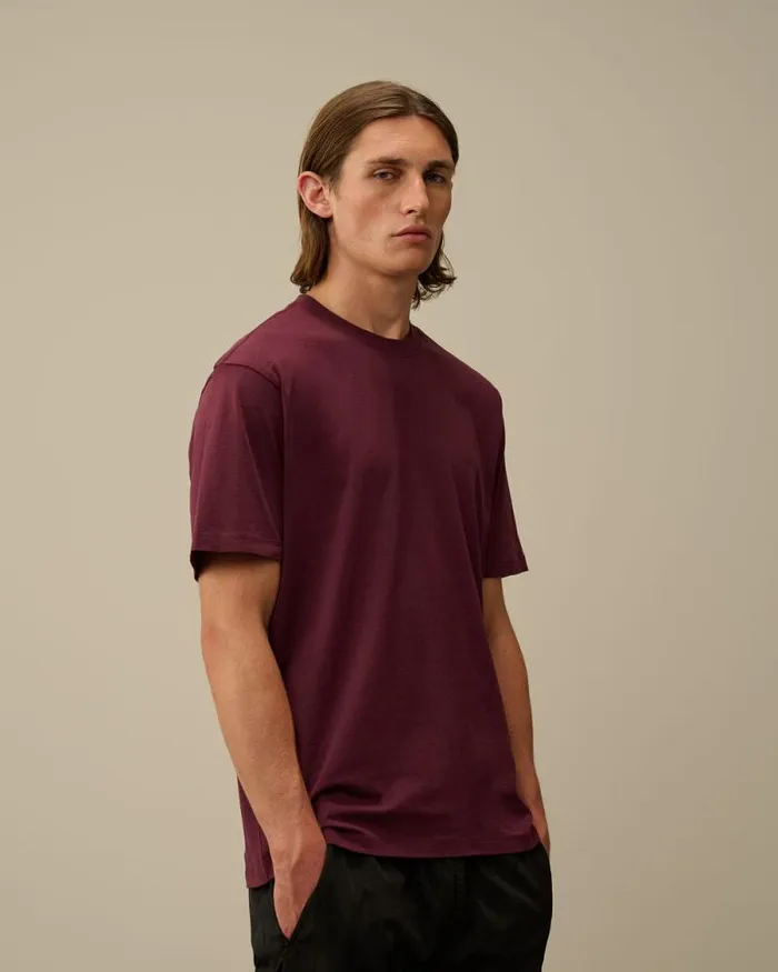 CP Company Tshirts and Polo 301 Jersey Back Goggle TShirt Potent Purple 8211 Man