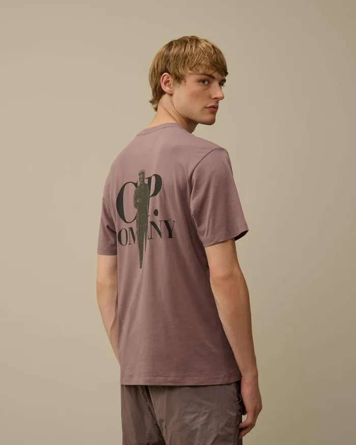 CP Company Tshirts and Polo 301 Jersey Bold British Sailor TShirt Purple Dove 8211 Man