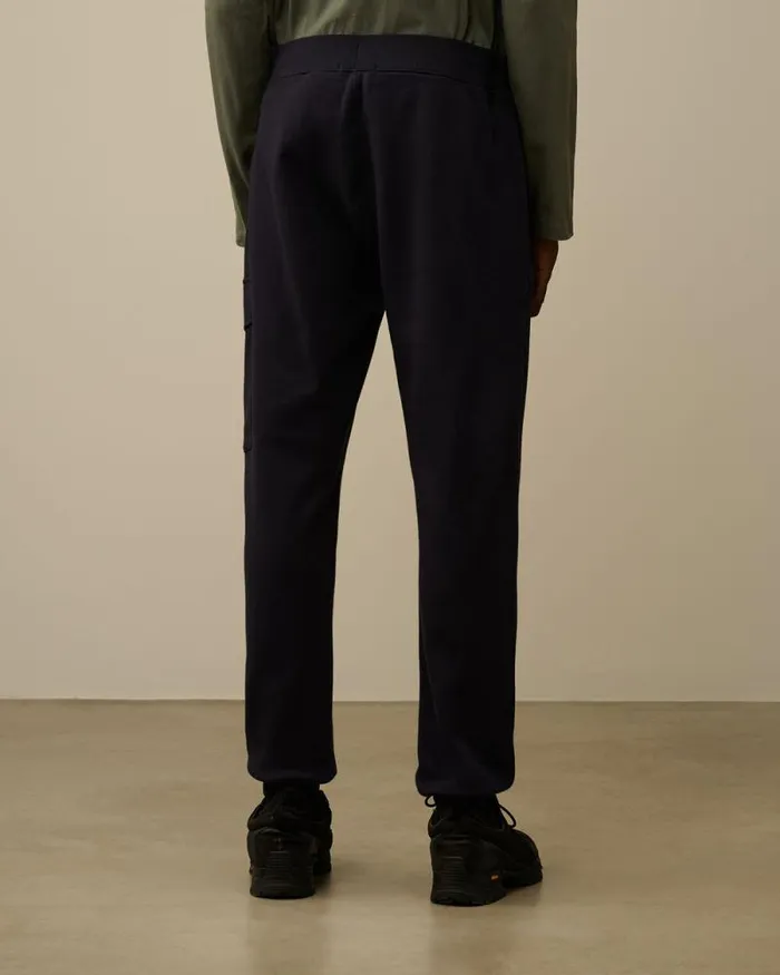 CP Company Tracksuits and Shorts Diagonal Raised Fleece Cargo Sweatpants Total Eclipse Blue 8211 Man