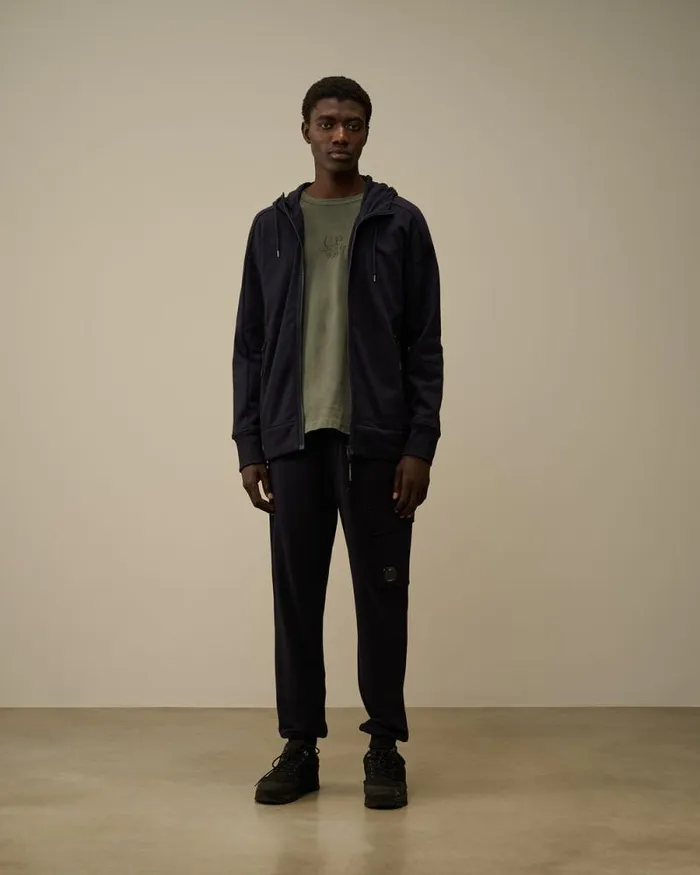 CP Company Tracksuits and Shorts Diagonal Raised Fleece Cargo Sweatpants Total Eclipse Blue 8211 Man