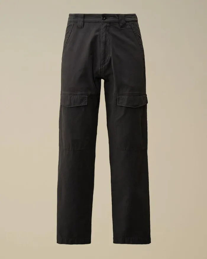 CP Company Trousers Ottoman Stretch Emerized Regular Pants Black Sand 8211 Man CP Company Trousers Ottoman Stretch Emerized Regular Pants Black Sand 8211 Man
