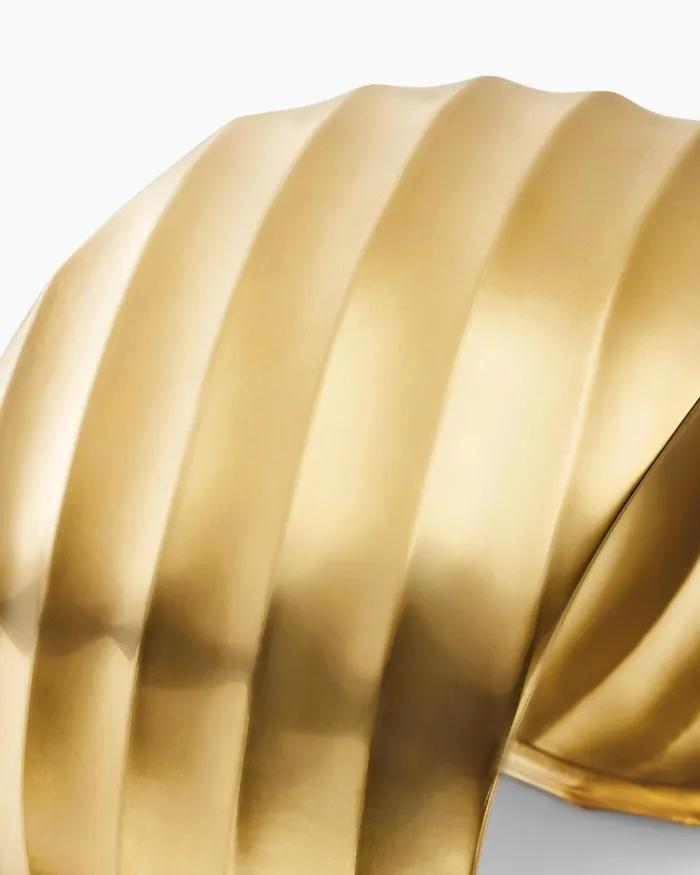 Cable Edge Cuff Bracelet In 18K Yellow Gold 40mm Women David Yurman Cuff Cable Edge Cuff Bracelet In 18K Yellow Gold 40mm Women David Yurman Cuff