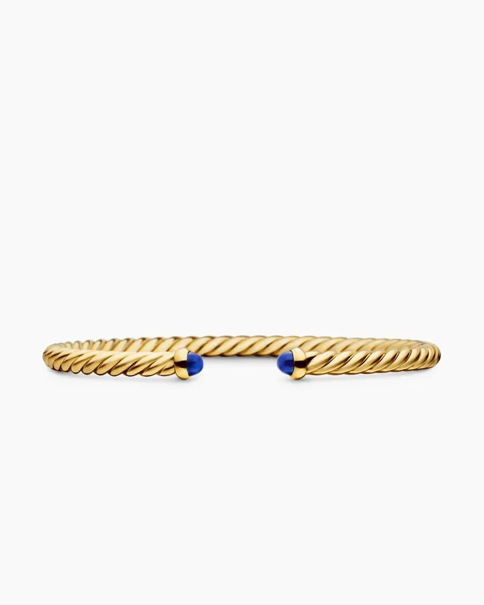 Cablespira Flex Bracelet In 18K Yellow Gold 4mm Women David Yurman Cuff