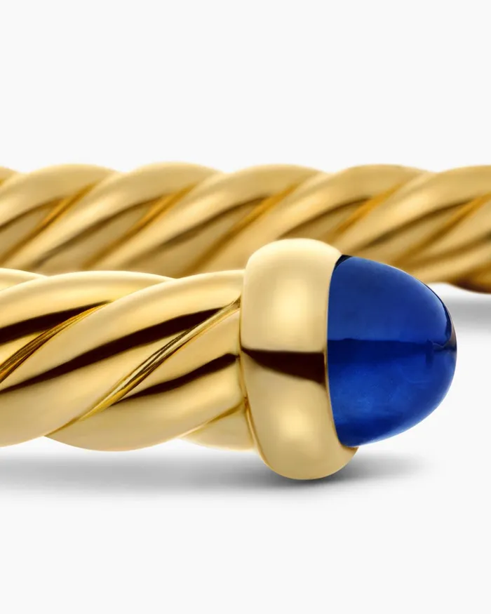 Cablespira Flex Bracelet In 18K Yellow Gold 4mm Women David Yurman Cuff Cablespira Flex Bracelet In 18K Yellow Gold 4mm Women David Yurman Cuff