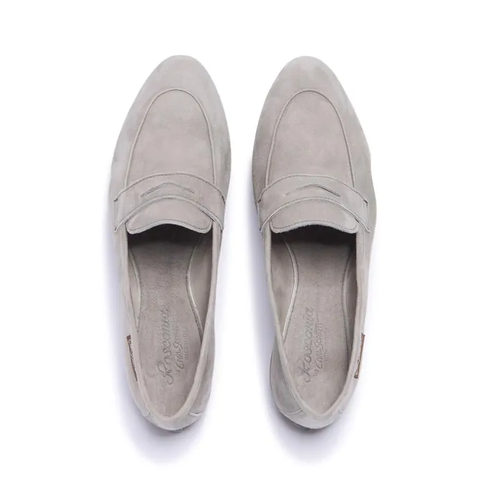 Carl Scarpa Emarlie Grey Suede Penny Loafers Women Suede Loafers