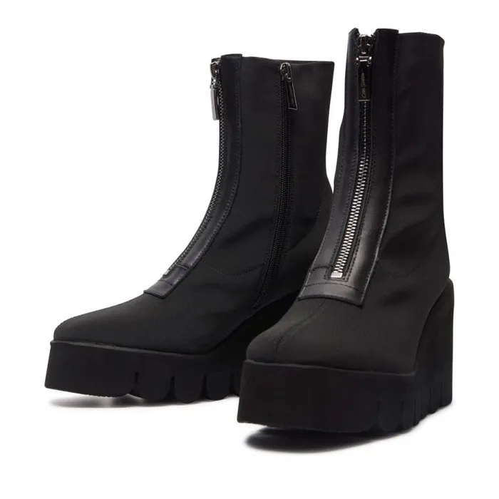 Carl Scarpa Enrico Black Stretch Ankle Boots Women Suede Ankle Boots Carl Scarpa Enrico Black Stretch Ankle Boots Women Suede Ankle Boots
