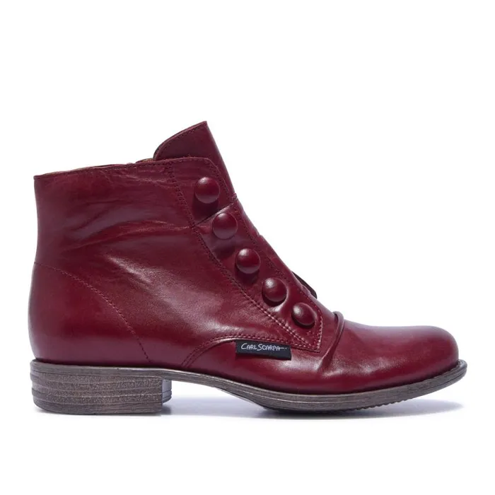 Carl Scarpa Ester Bordo Leather Ankle Boots Women Leather Ankle Boots