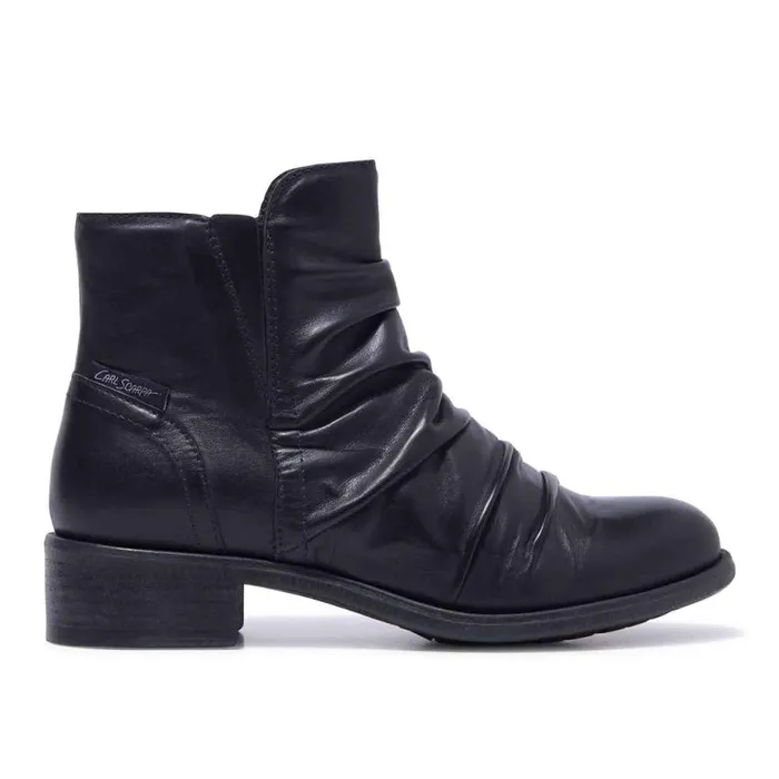 Carl Scarpa Felice Navy Leather Ankle Boots Women Leather Ankle Boots