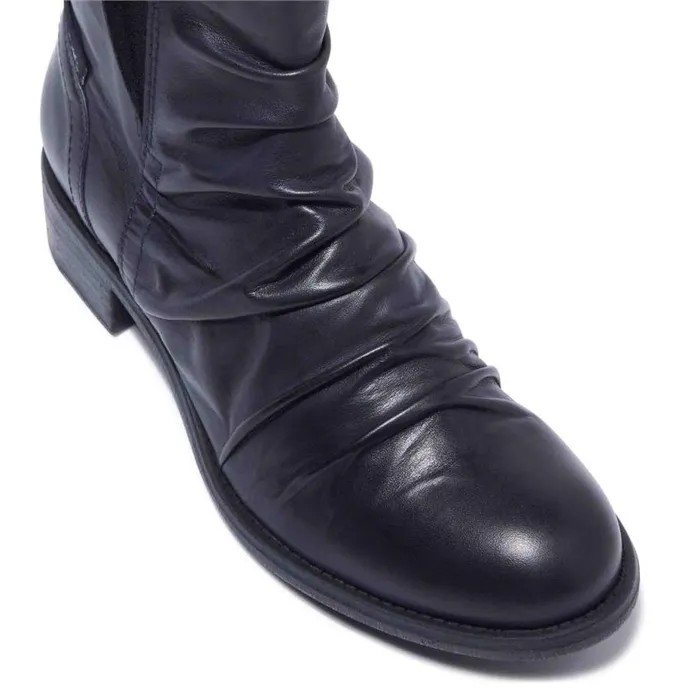 Carl Scarpa Felice Navy Leather Ankle Boots Women Leather Ankle Boots