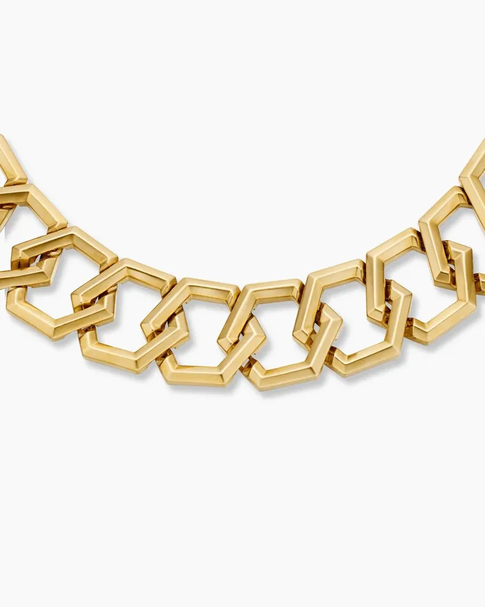 Carlyle Necklace In 18K Yellow Gold 24mm Women David Yurman Statement Carlyle Necklace In 18K Yellow Gold 24mm Women David Yurman Statement