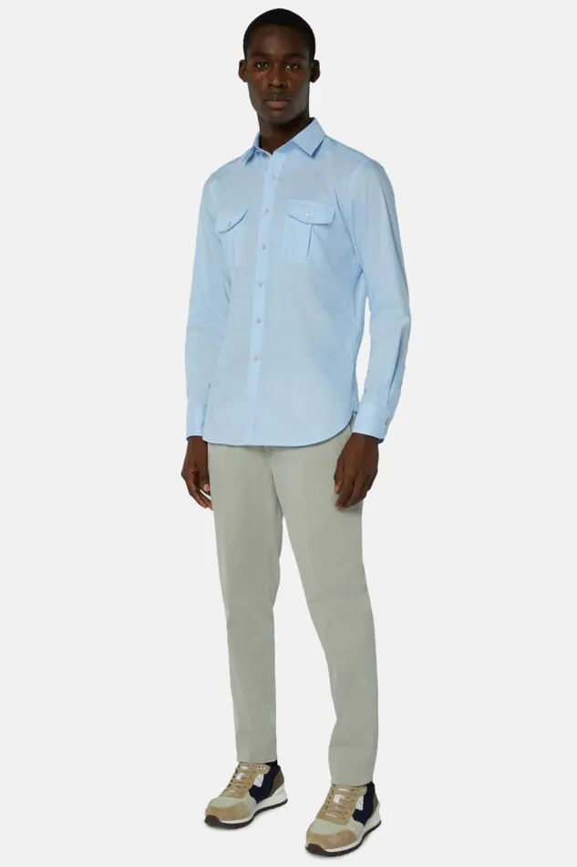 Casual Shirts Men Boggi Milano Regular Fit HighPerformance Sky Blue Oxford Shirt Light Blu Casual Shirts Men Boggi Milano Regular Fit HighPerformance Sky Blue Oxford Shirt Light Blu