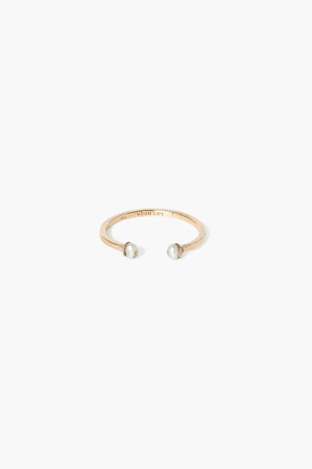 Chan Luu 14k Fine Women 14k Dua Toe Ring White Pearl