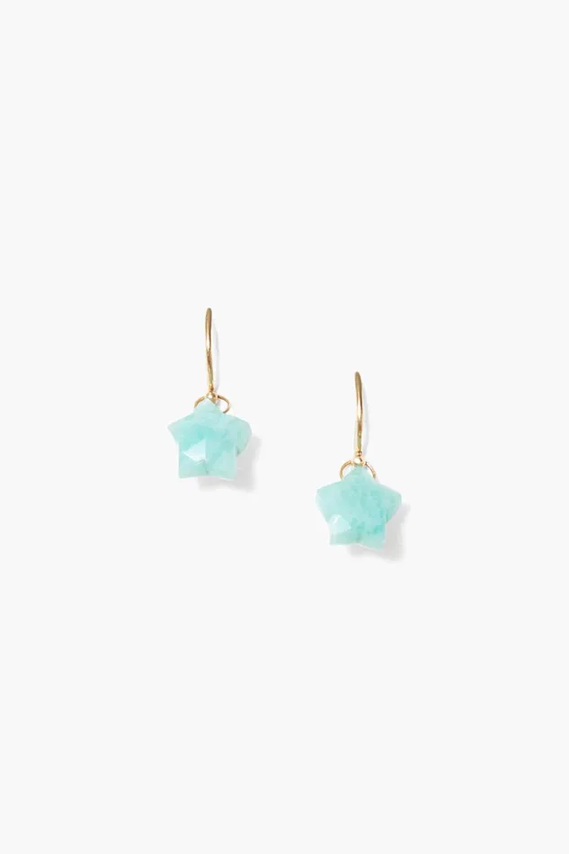 Chan Luu 14k Fine Women 14k Stella Earrings Amazonite
