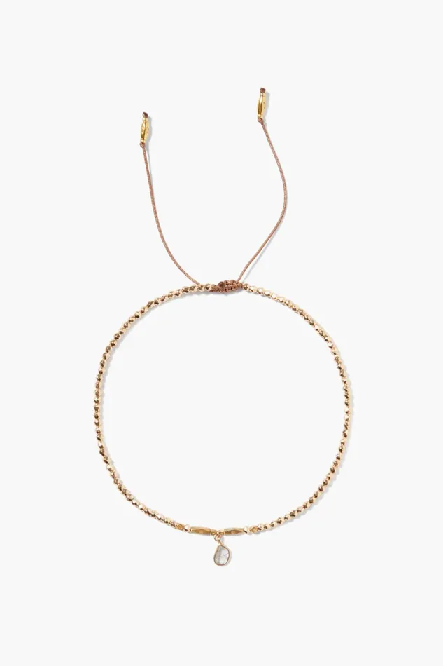 Chan Luu Anklets Women Cressida Diamond Anklet Yellow Gold