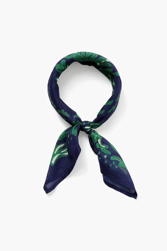 Chan Luu Bandanas Women Bandana Estate Blue Coral