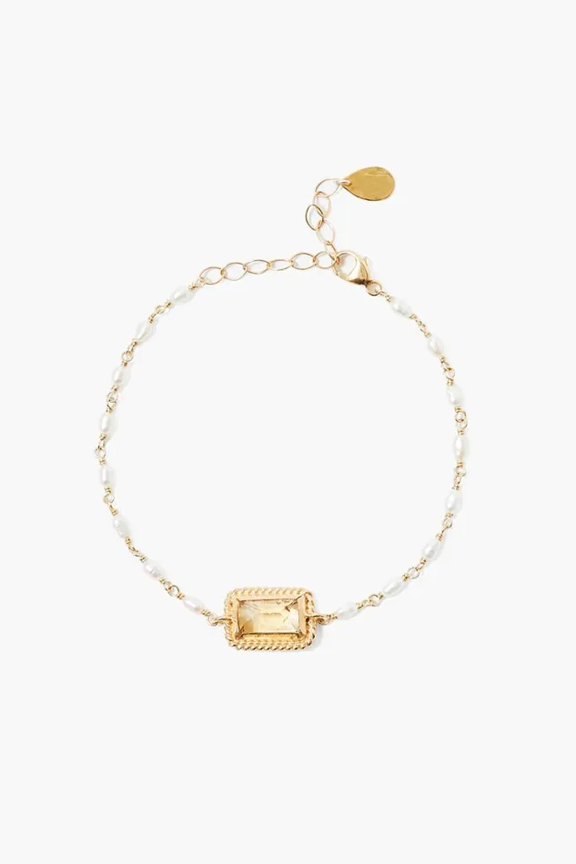 Chan Luu Bracelets Women Aura Bracelet White Pearl Mix