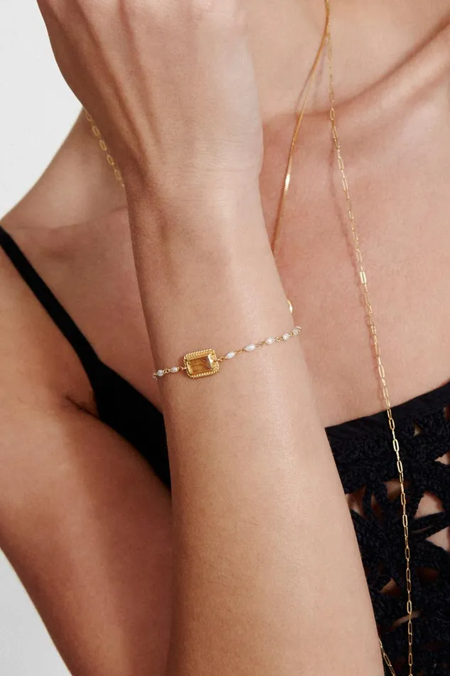 Chan Luu Bracelets Women Aura Bracelet White Pearl Mix