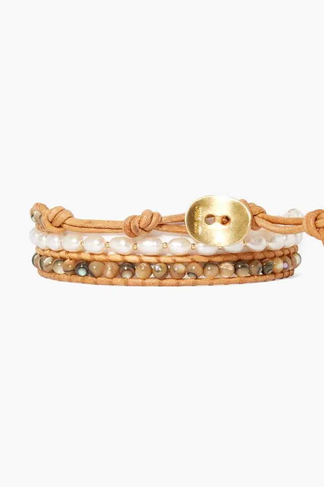 Chan Luu Bracelets Women Rahel Triple Wrap Bracelet Natural Mix