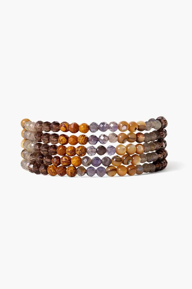 Chan Luu Bracelets Women Step Naked Wrap Bracelet Abalone Mix
